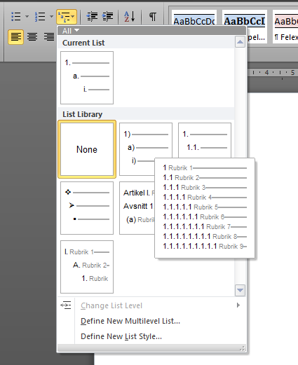 microsoft word heading styles download